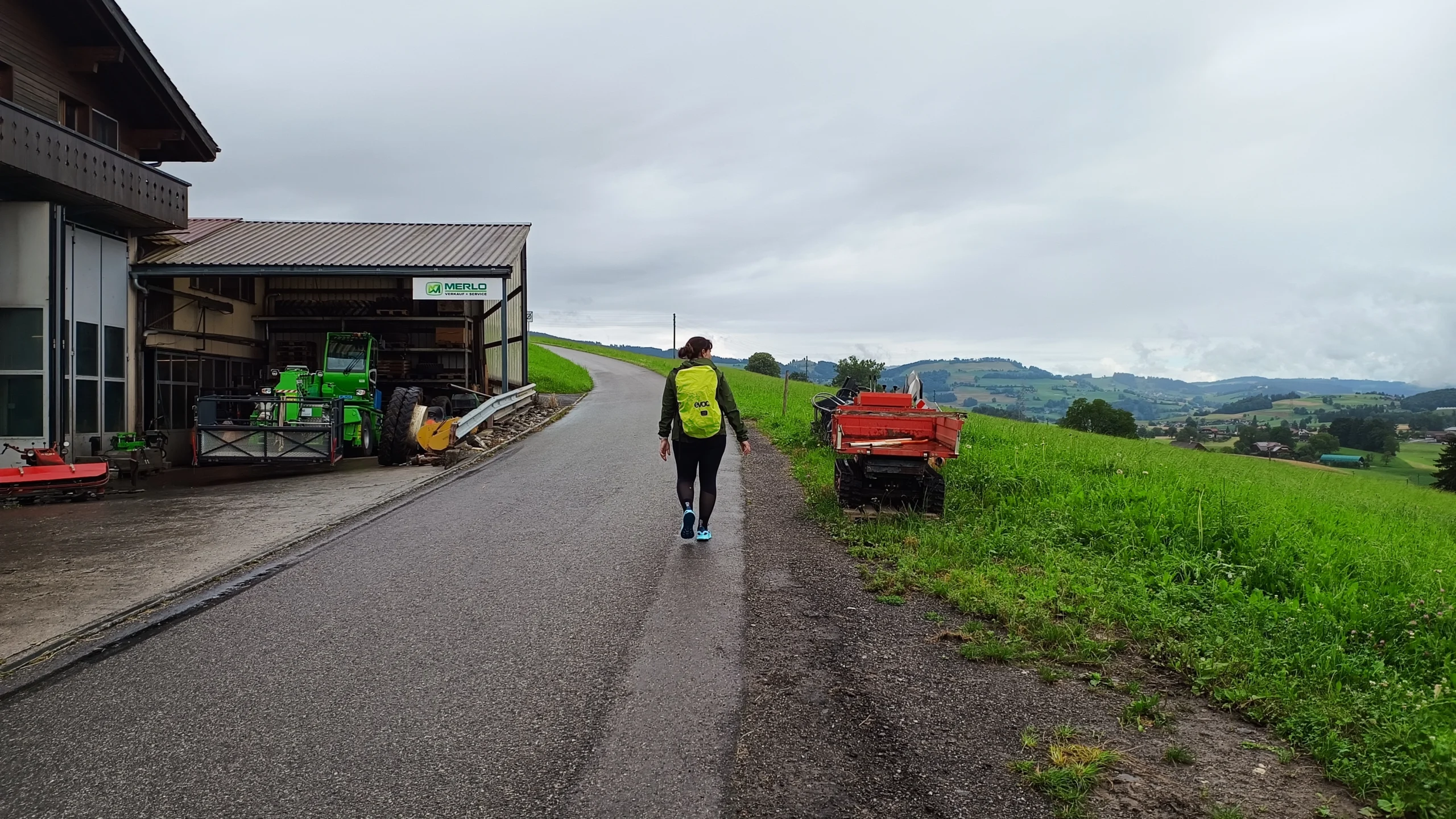 Laufen auf einer Strasse