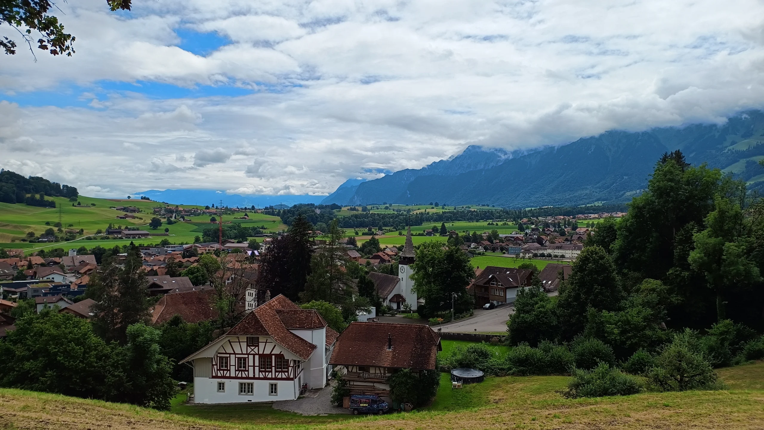 Sicht auf ein Dorf