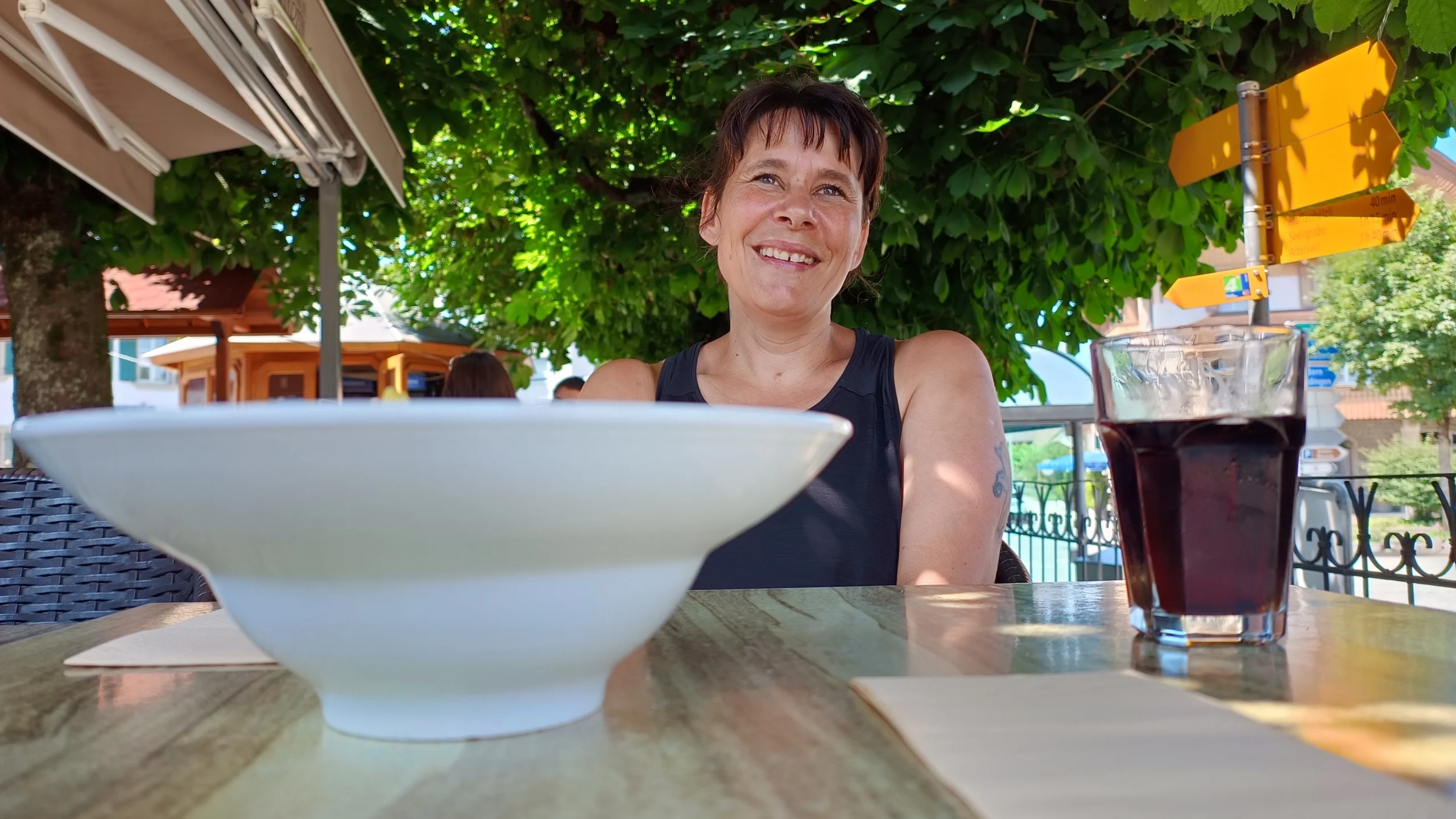 Rast in einem Restaurant