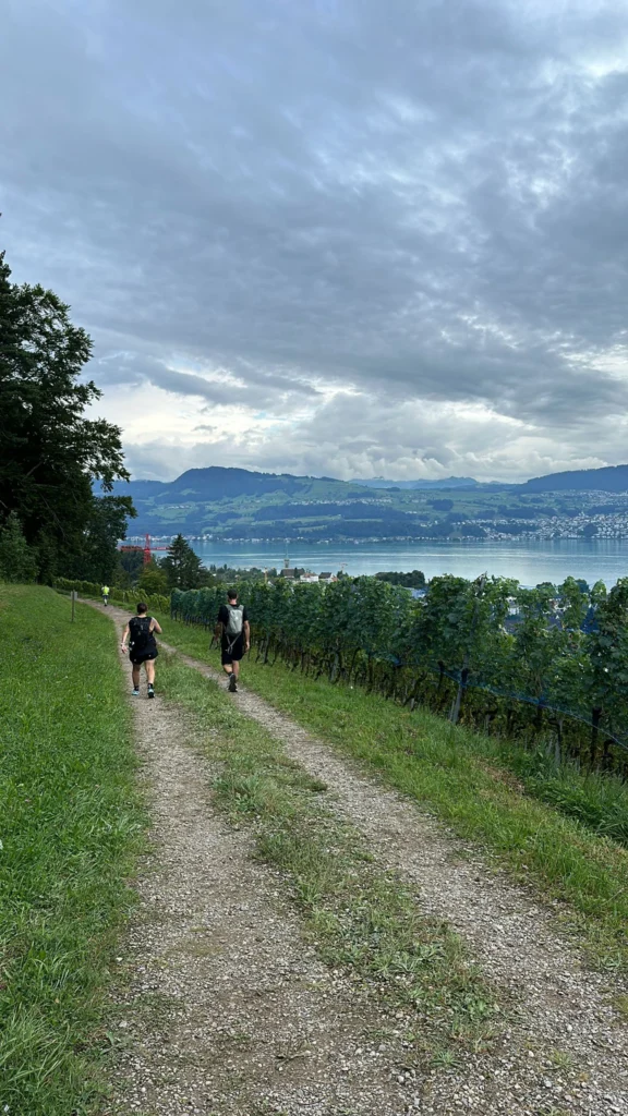 Laufen entlang des Zürichsees